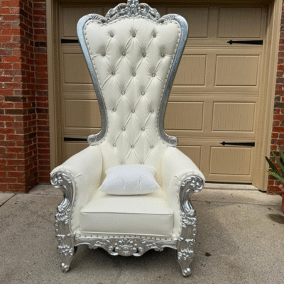 Throne Chair-Silver