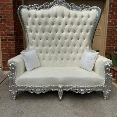 Throne Chair Dual Place-Silver